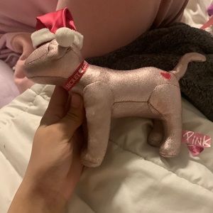 Victoria’s Secret pink dog Christmas virson
